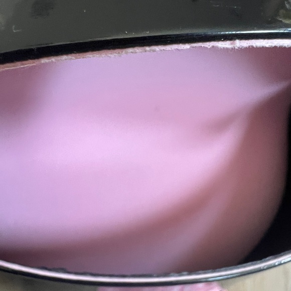 bebe Eyeglasses Case Sunglasses‎ Case Black Soft Fold Over Patent Faux Leather - Picture 4 of 6